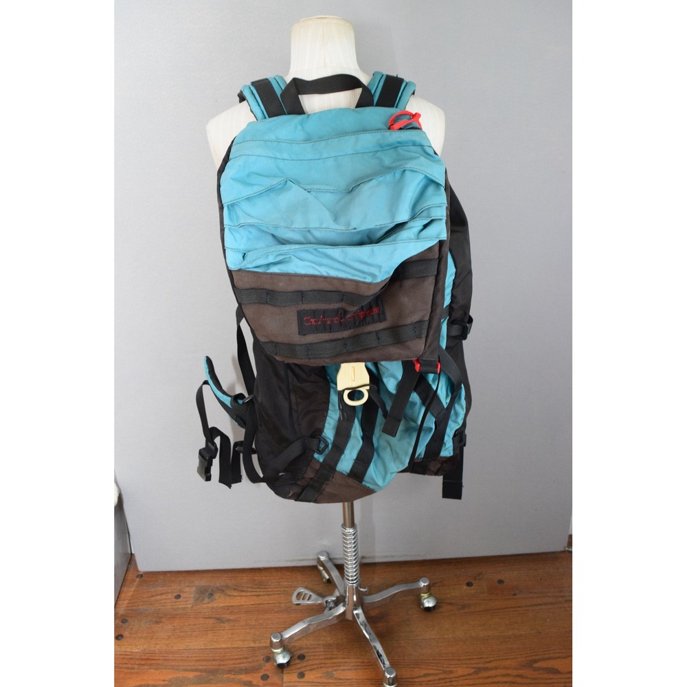 Chouinard Equipment Hiking Backpack Tall Teal Black Vintage READ Patagonia